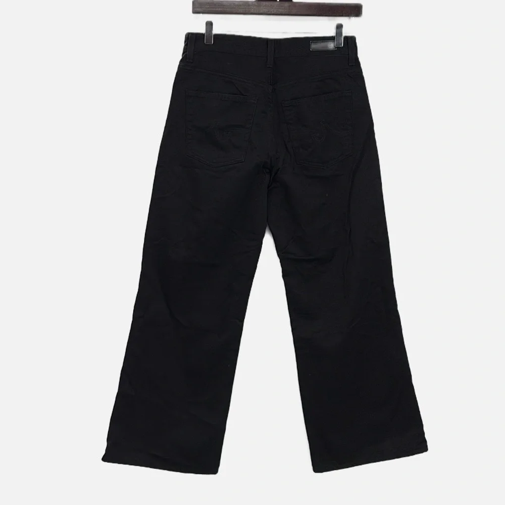 AG Saige Wide Leg Crop Cotton Jeans in Midnight High Rise Fit - Size 27 - Picture 2 of 7